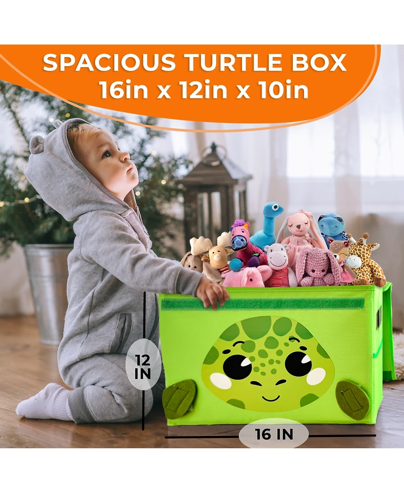 Quokka Toy Chest Collapsible Organizer for Kids with Handles & Flip-Top Lids