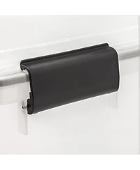 Iris Usa 106qt Weatherpro Wheeled Plastic Storage Bin with Seal Latching Lid and 6Buckles
