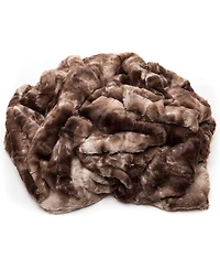 Chanasya Premium Wolf Faux Fur Throw Blanket - Soft, Fuzzy Sherpa & Minky Throw Blanket - For Bed or Couch - 90" x 66” (Twin Size)