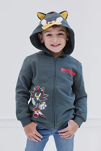 Sega Little Boys Sonic The Hedgehog Fleece Zip Up Hoodie