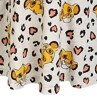 Lion King Girls Disney Lilo & Stitch Simba French Terry Skater Dress to