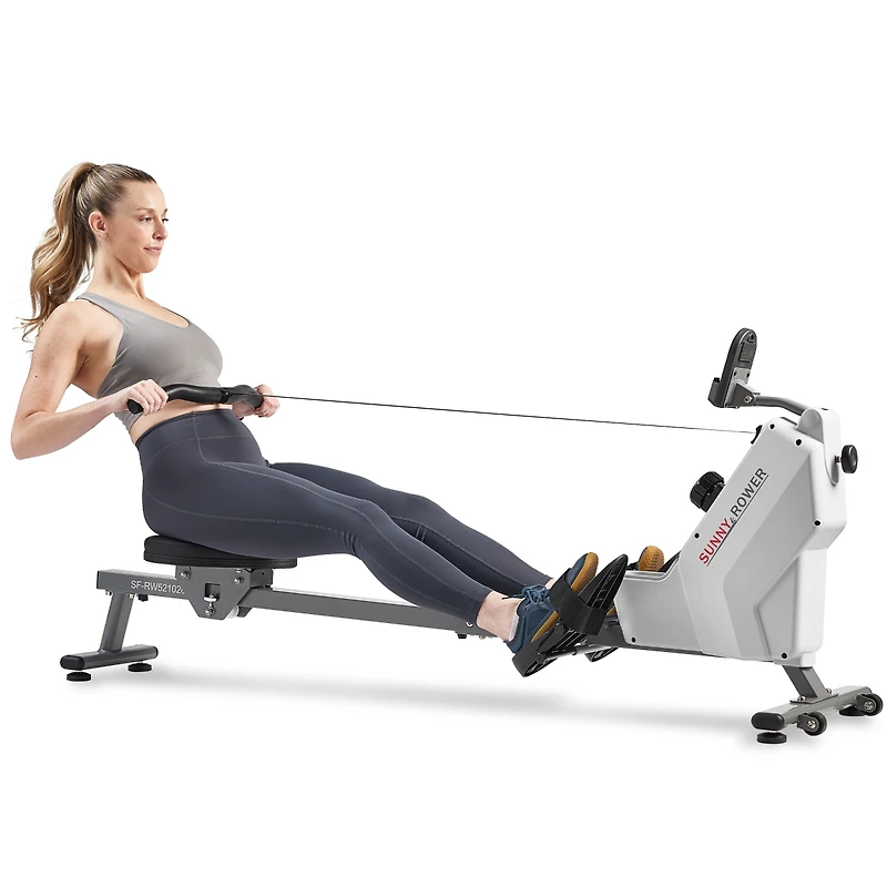 Sunny Health & Fitness Smart Compact Foldable Magnetic Rowing Machine with Bluetooth Connectivity - Sf-RW521020