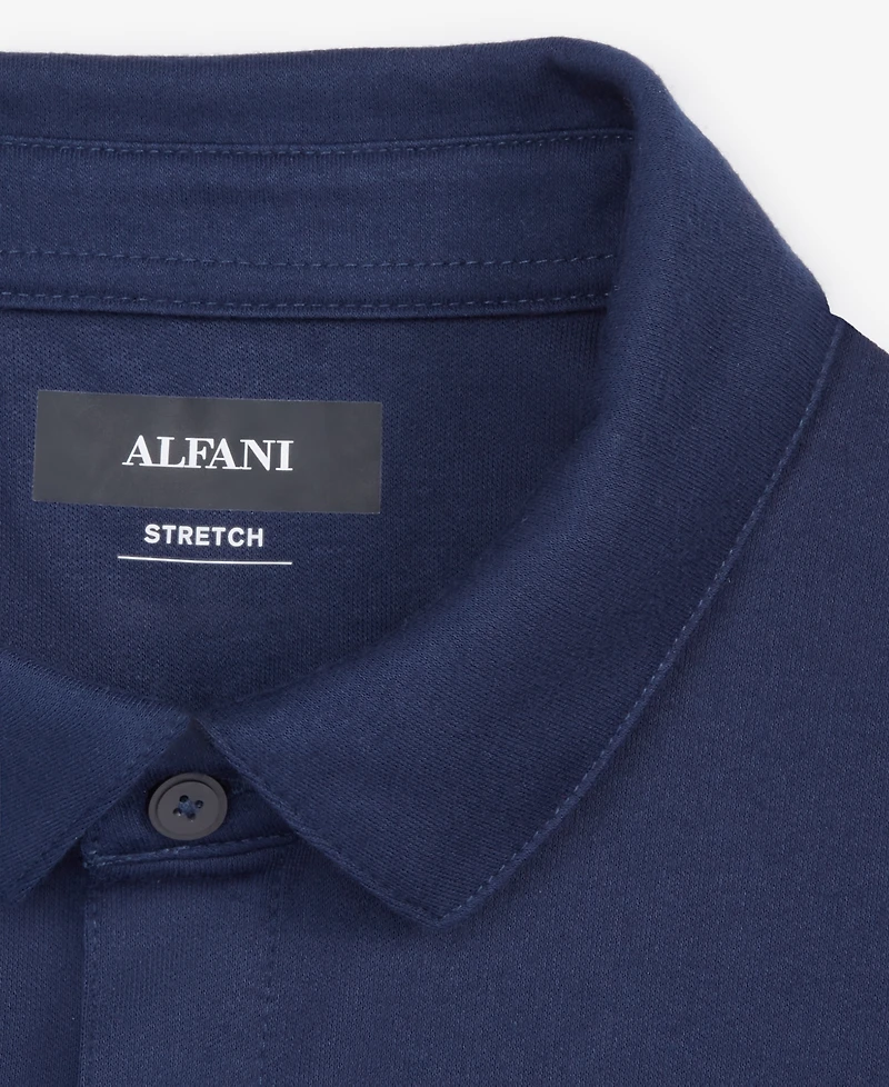 Alfani Men's AlfaTech Stretch Solid Polo Shirt, Created for Macy's