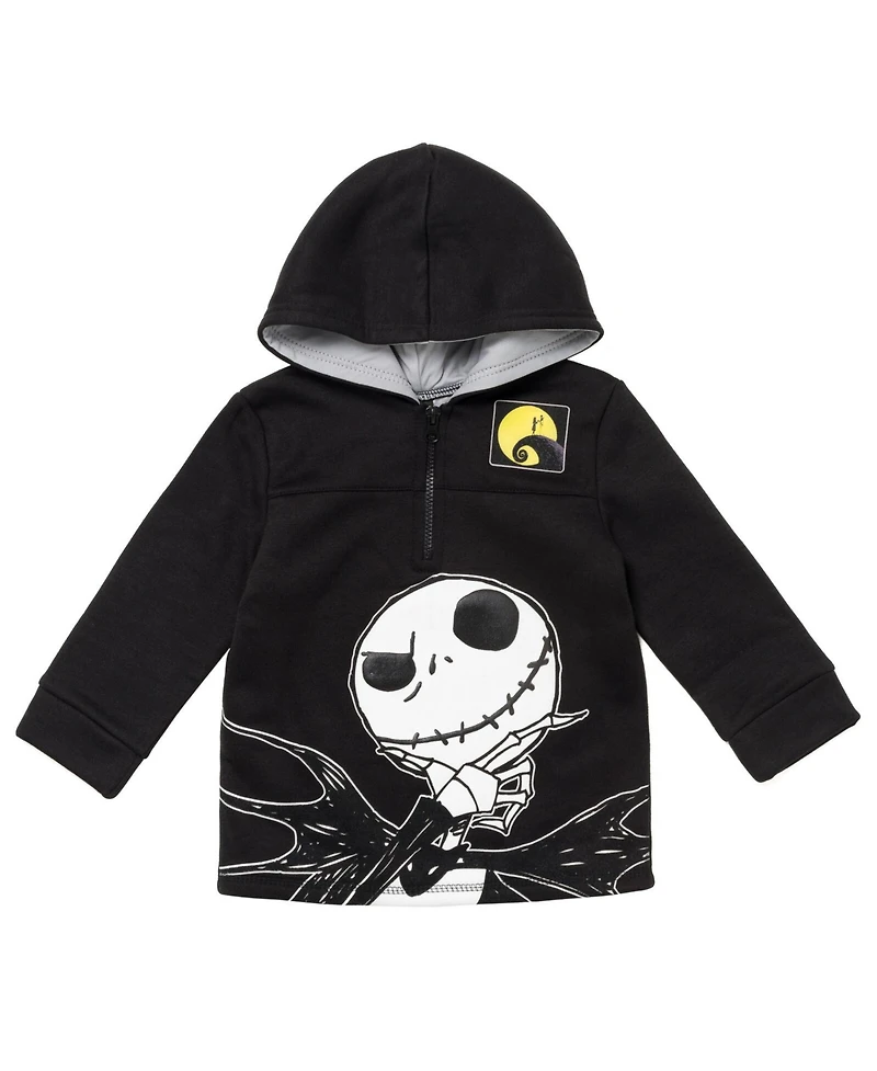 Nightmare Before Christmas Little Boys Fleece Half Zip Hoodie