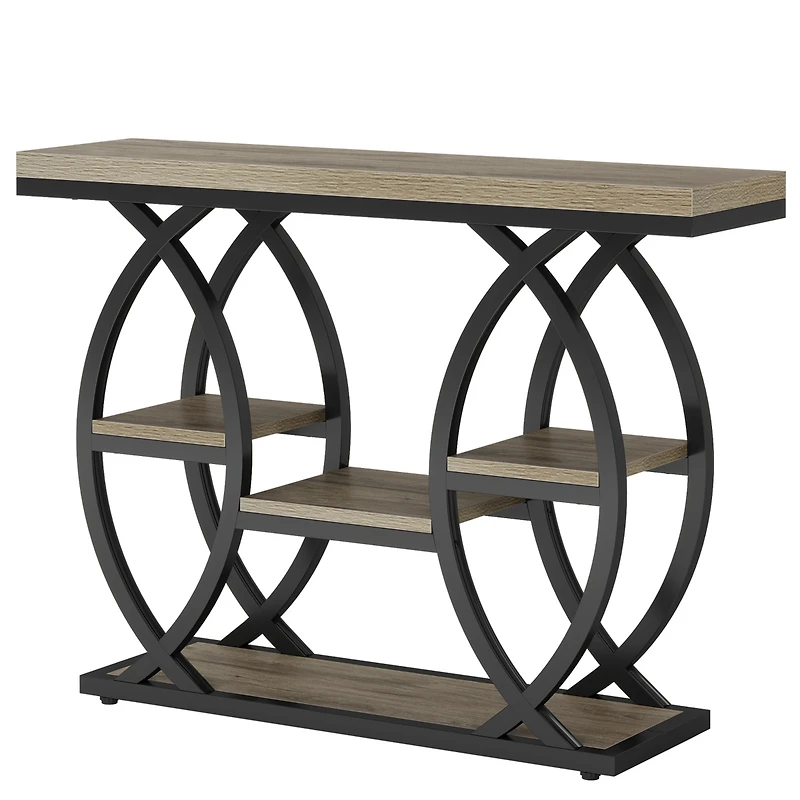 Tribesigns 70.9-Inch Extra Long Console Table, Wood Sofa Table Behind Couch Narrow Long, 2-Tier Entryway Accent Table with Storage for Living Room, Ha