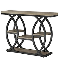 Tribesigns 70.9-Inch Extra Long Console Table, Wood Sofa Table Behind Couch Narrow Long, 2-Tier Entryway Accent Table with Storage for Living Room, Ha
