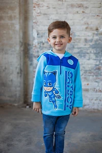 Pj Masks Boys Fleece Half Zip Hoodie