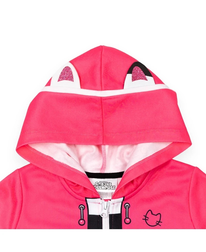 Gabby's Dollhouse Toddler Girls Dreamworks Zip Up Hoodie to