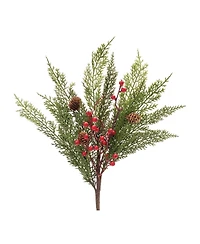 Slickblue Pine and Berry Spray for Festive Holiday Decor (Set of 6)
