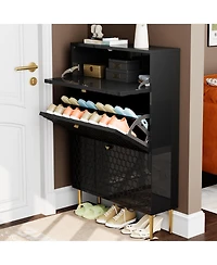 Boyel Living 24 Pair Mdf Shoe Cabinet
