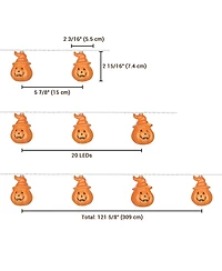 Halloween 20x Led Pumpkin String Lights Lantern Lamp Home Party Christmas Decors 2024