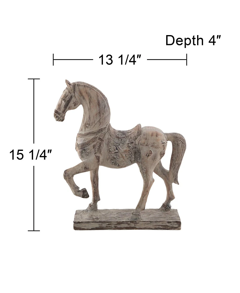 Kensington Hill Rustic Horse 15 1/4" High Statue
