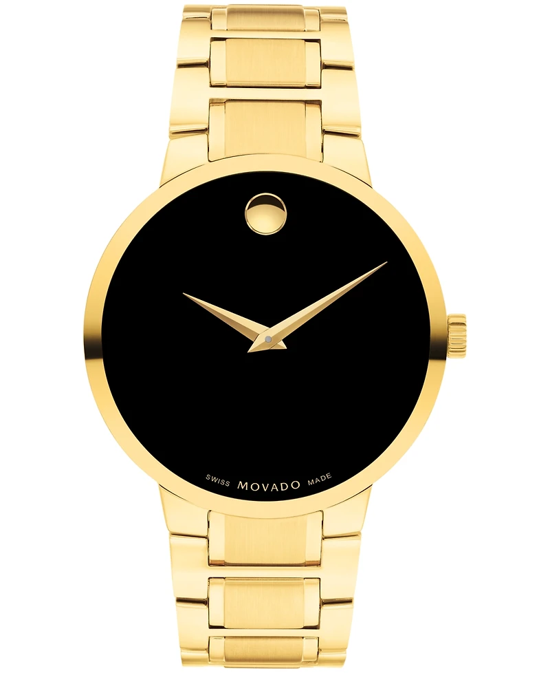 Movado Men's Portfolio Swiss Quartz Yellow Pvd Watch 40MM