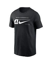 Nike Men's Black Arizona Diamondbacks Fashion Graphic Swoosh T-Shirt