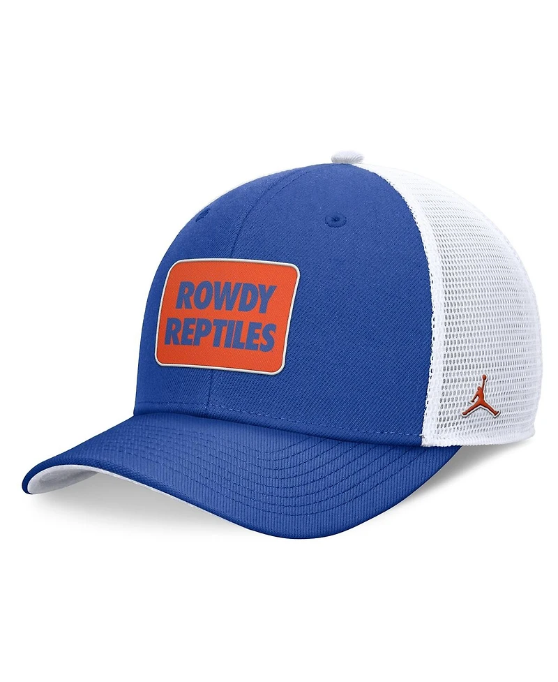Jordan Men's Royal/White Florida Gators Local Rise Trucker Adjustable Hat
