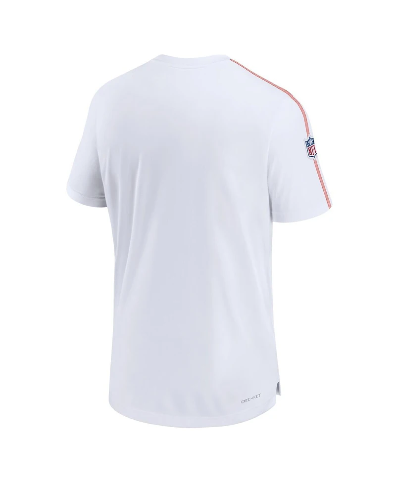 Nike Men's White Cleveland Browns Sideline Alternate Logo Coach Performance T-Shirt