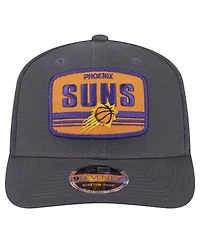 New Era Men's Graphite Phoenix Suns Team Elevated Patch 9SEVENTY Adjustable Hat