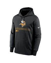 Nike Men's Black Minnesota Vikings Performance Pullover Hoodie