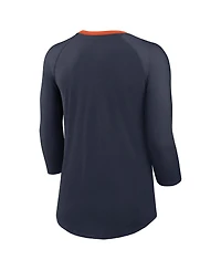 Nike Women's Navy Chicago Bears Raglan 3/4 Sleeve T-Shirt