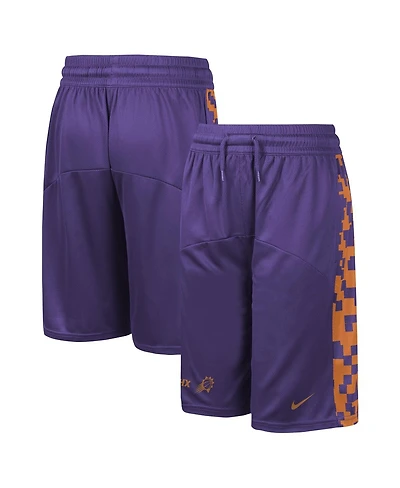 Nike Big Boys and Girls Purple Phoenix Suns Courtside Starting Five Team Shorts