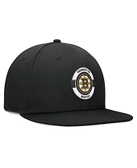 Fanatics Men's Black Boston Bruins Authentic Pro Training Camp Snapback Hat