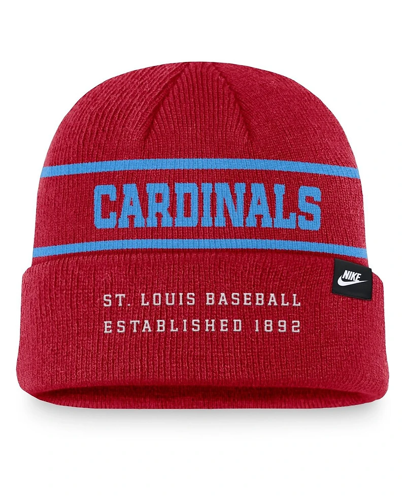 Nike Men's Red St. Louis Cardinals Cooperstown Collection Rewind Terra Cuffed Knit Hat