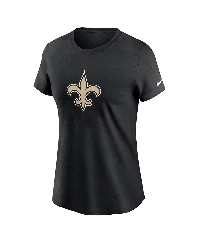 Nike Women's Black New Orleans Saints Primary Logo T-Shirt