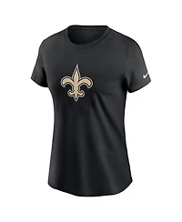 Nike Women's Black New Orleans Saints Primary Logo T-Shirt