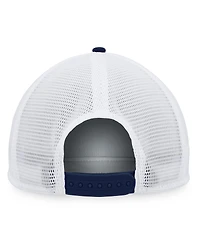 Fanatics Men's Deep Sea Blue/White Seattle Kraken Foam Front Patch Trucker Snapback Hat