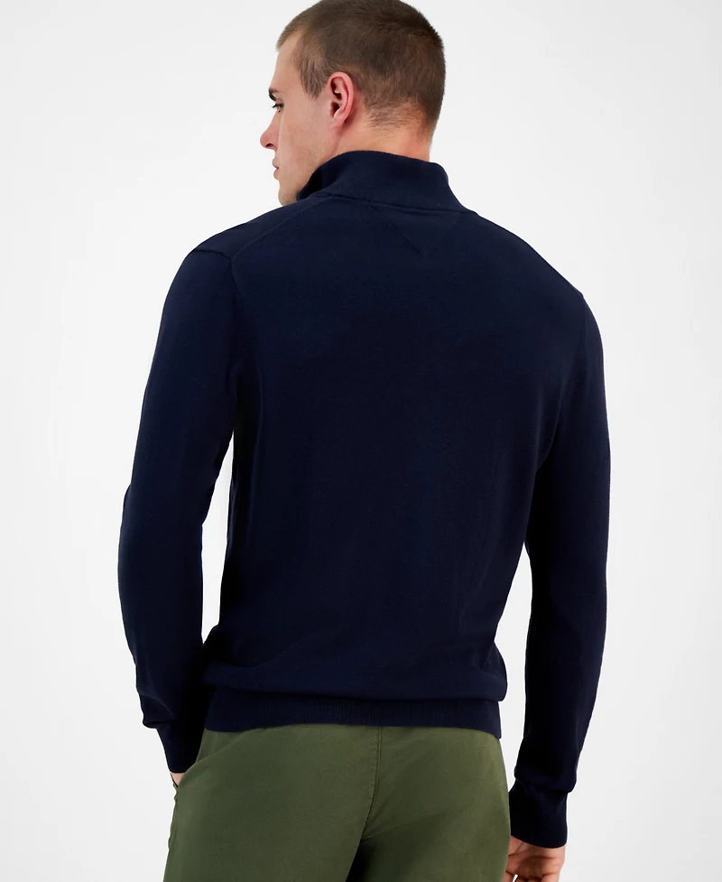 Tommy Hilfiger Men's Quarter-Zip Pullover Knit Sweater