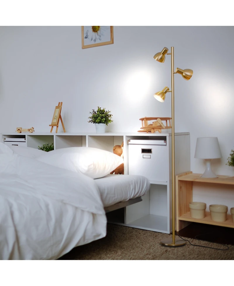 Ethan 65.5" Led Tree Floor Lamp with Adjustable Rotating Heads