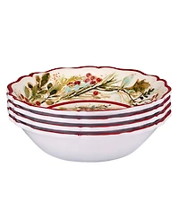 Certified International Christmas Gatherings All Purpose Bowls, Set of 4