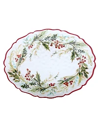 Certified International Christmas Gatherings 2-Pc. Melamine Platter Set