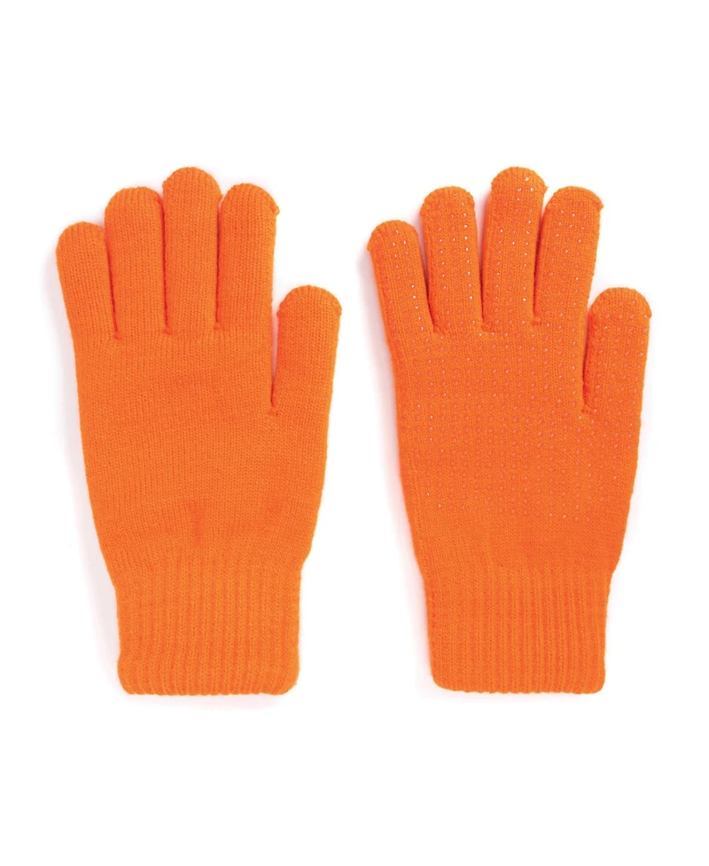 Muk Luks Men's Unisex Heat Retainer Gloves, Blaze, One