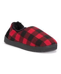Muk Luks Men's John Slippers, Red/Black, L (12-13)