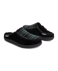 Muk Luks Mens Staughton Clog Slipper, Black, 12