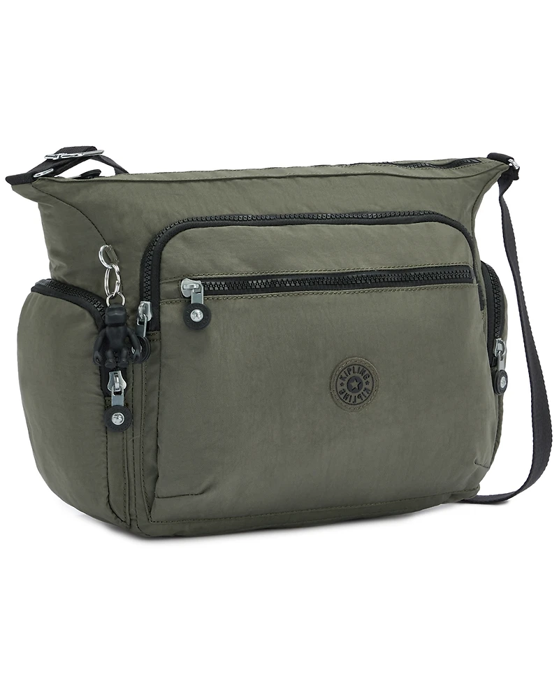 Kipling Gabbie Large Nylon Zip-Top Crossbody Bag
