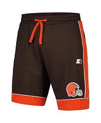 Starter Men's Brown/Orange Cleveland Browns Fan Favorite Fashion Shorts