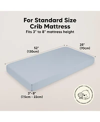 KeaBabies 2pk Fitted Crib Sheets for Boys, Girls, Baby Sheet, Standard Nursery Sheet Cover