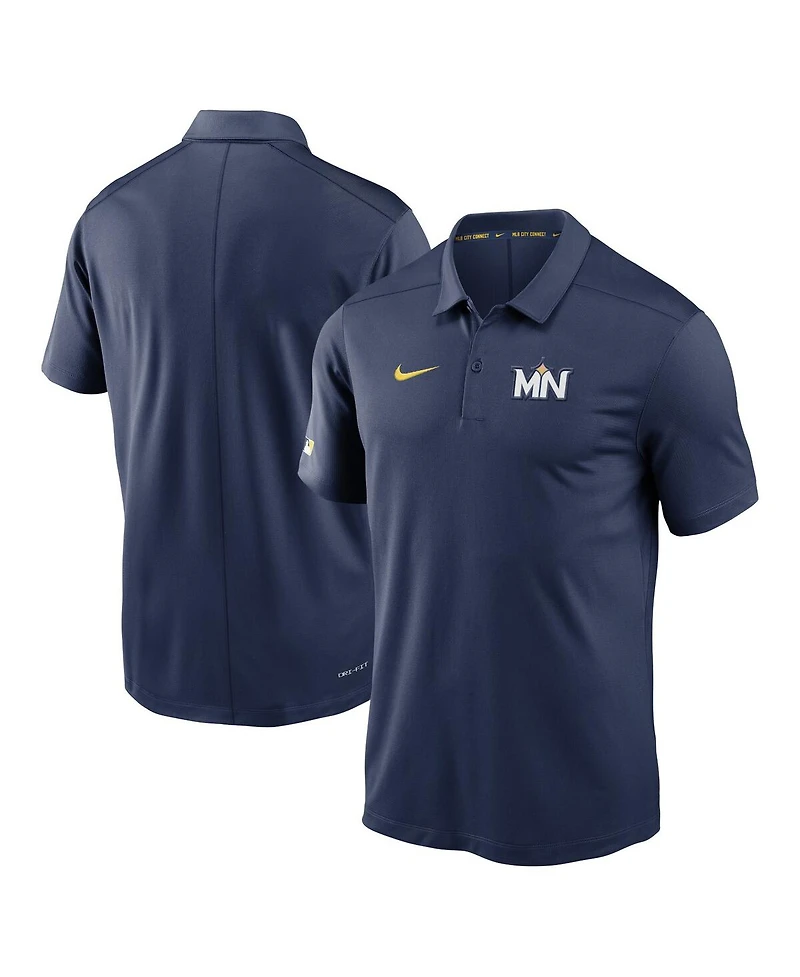Nike Men's Navy Minnesota Twins 2024 City Connect Authentic Collection Victory Performance Polo