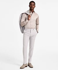 Calvin Klein Men's Slim Fit Linen Suit Pant