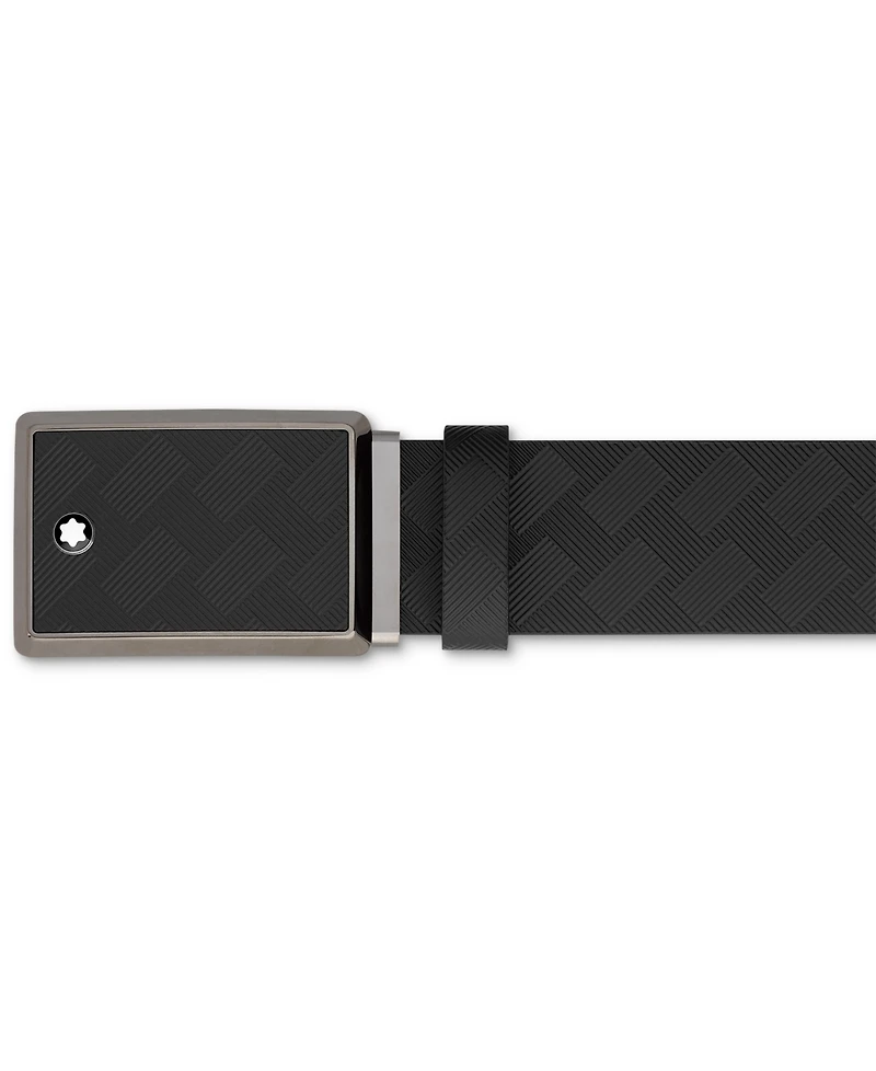 Montblanc Men's Extreme 3.0 Leather Rectangular Buckle Belt