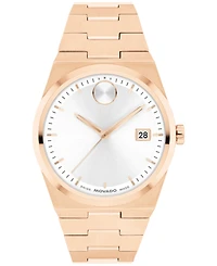 Movado Women's Bold Quest Swiss Quartz Ionic Plated Rose Gold Steel Watch 35mm