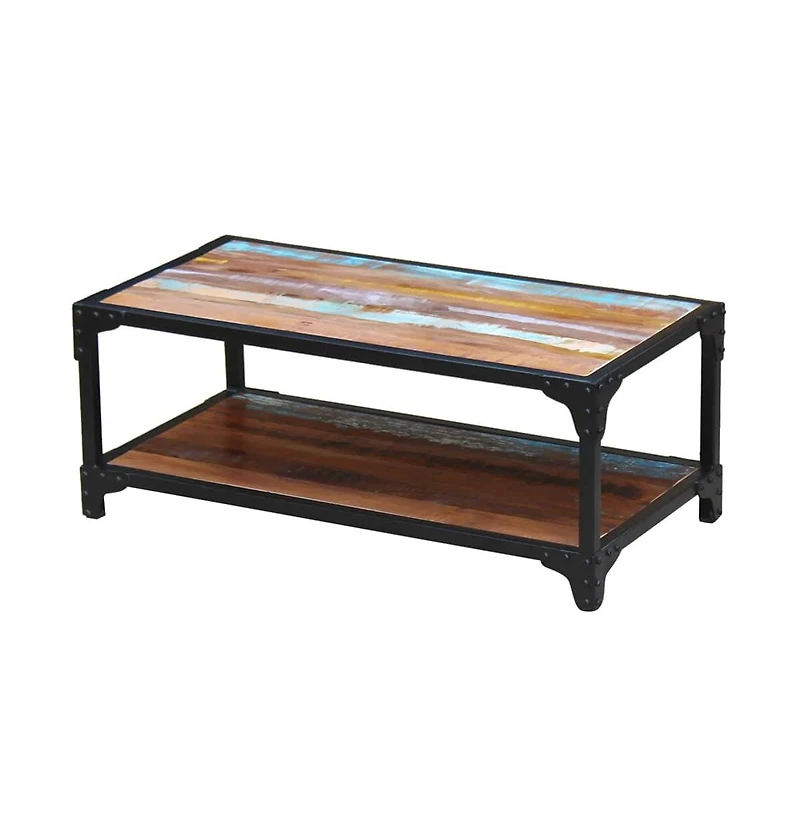 vidaXL Coffee Table Solid Reclaimed Wood