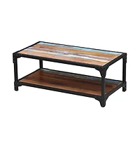 vidaXL Coffee Table Solid Reclaimed Wood