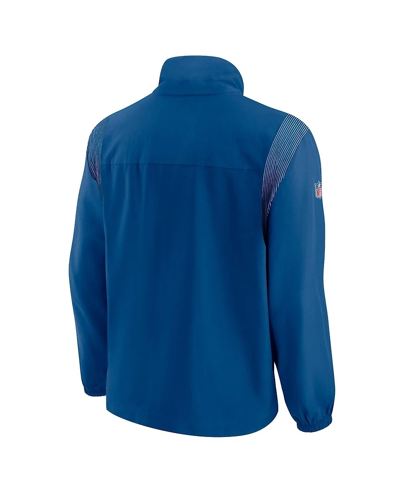 Nike Men's Royal Indianapolis Colts Sideline Woven Logo Full-Zip Jacket