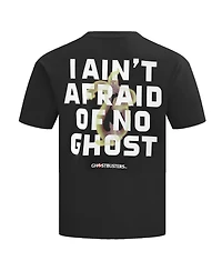 Freeze Max Men's and Women's Black Ghostbusters Afraid of No Ghosts Dropped Shoulder T-Shirt