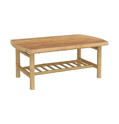 vidaXL Patio Coffee Table 35.4"x21.7"x14.6" Bamboo