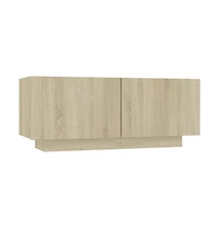 vidaXL Bedside Cabinet Sonoma Oak 39.4"x13.8"x15.7" Engineered Wood