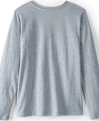 Lands' End Big Boys Husky Long Sleeve Graphic Tee